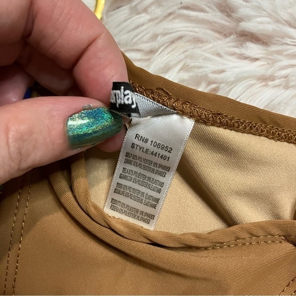 FORPLAY Saint Kitts Triangle Bikini Tie Set in Mocha Brown - Picture 12 of 13